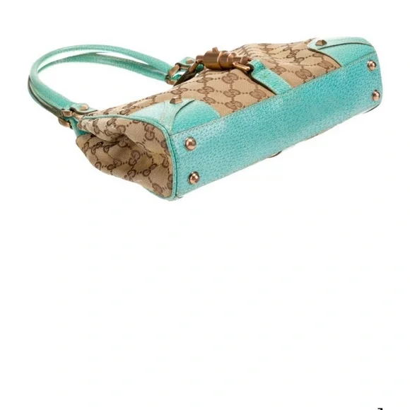 Gucci GG Jackie Brown and Blue Women's Hobo Bag - Picture 4 of 6